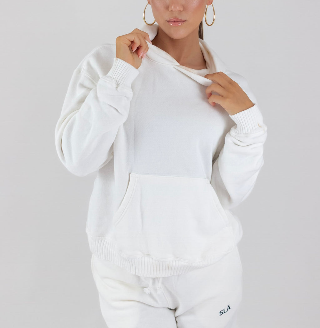 White hoodie