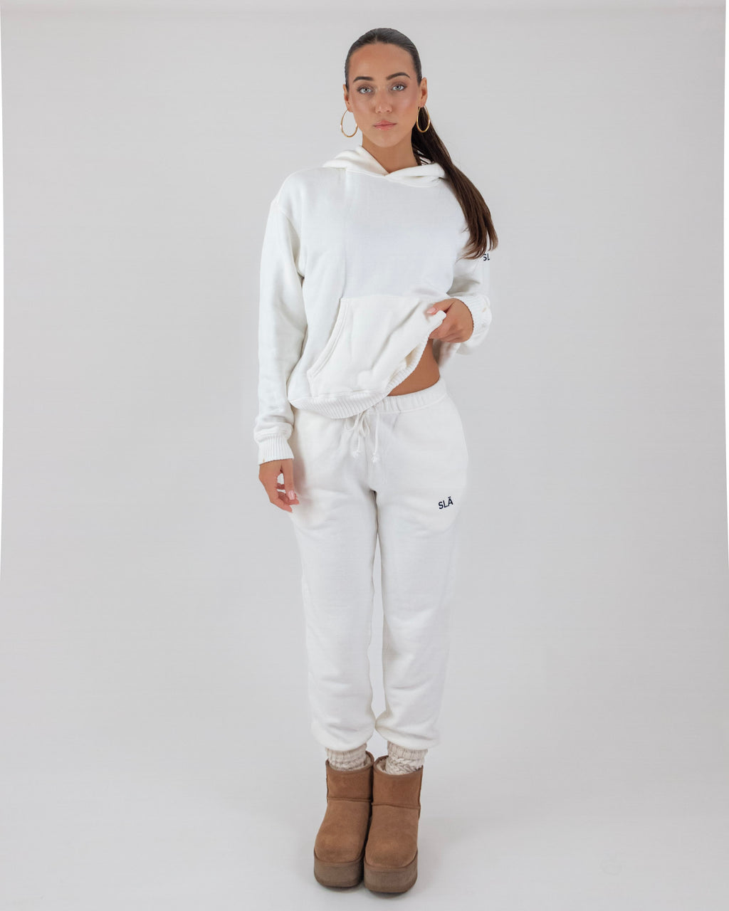 White hoodie