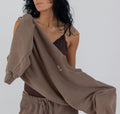 Cafè Oversized Crew Neck Sweatshirt