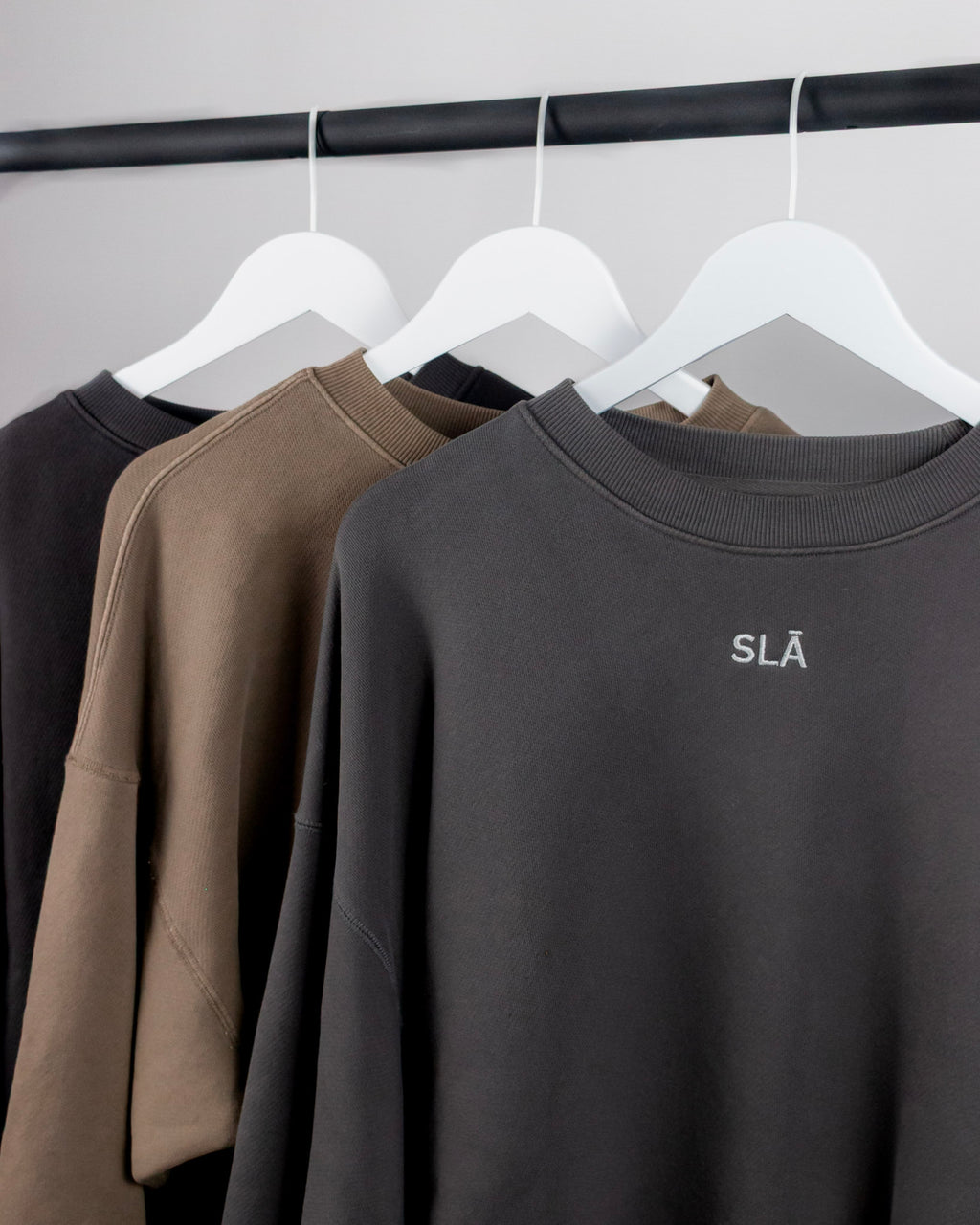 Cafè Oversized Crew Neck Sweatshirt