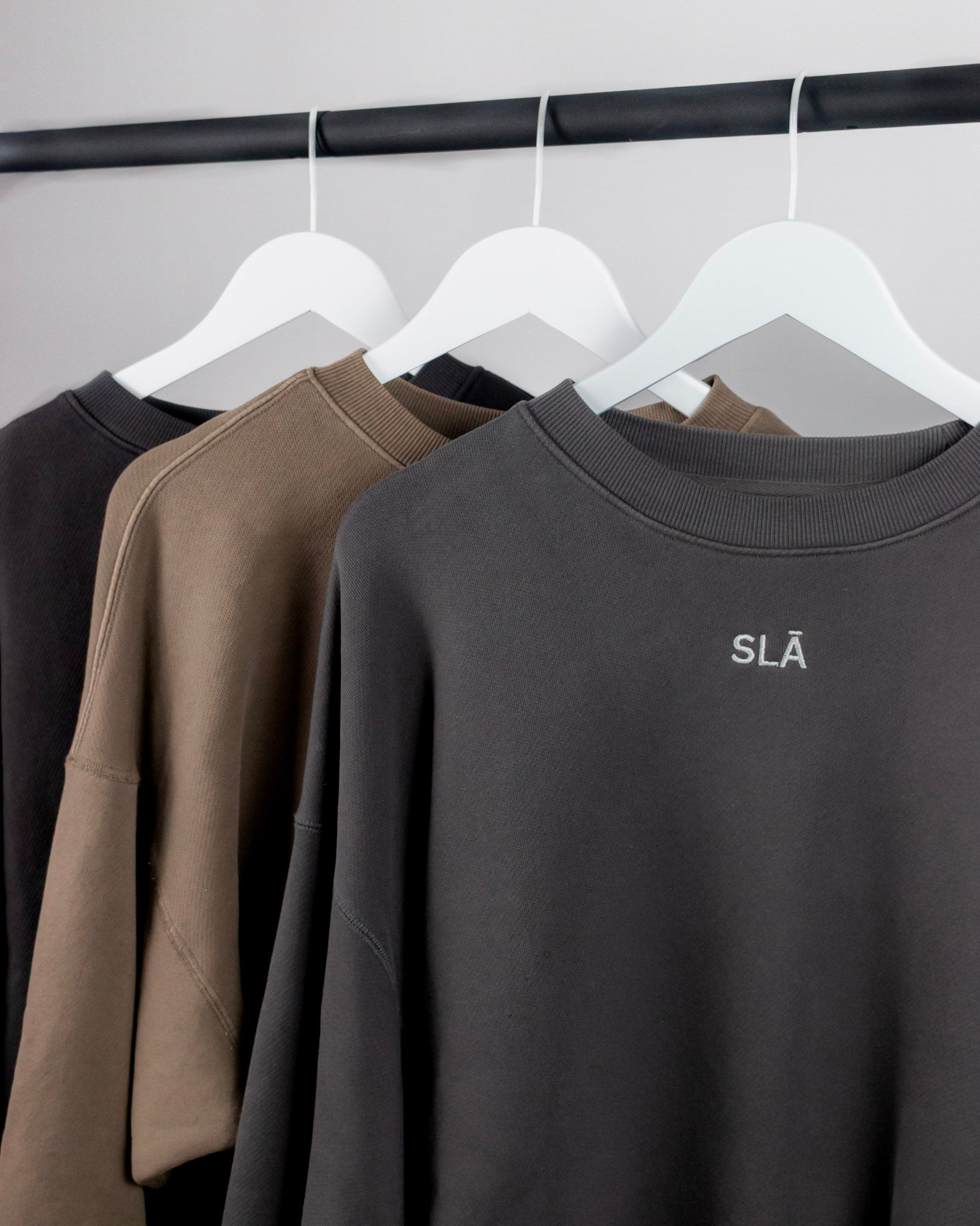 Cafè Oversized Crew Neck Sweatshirt