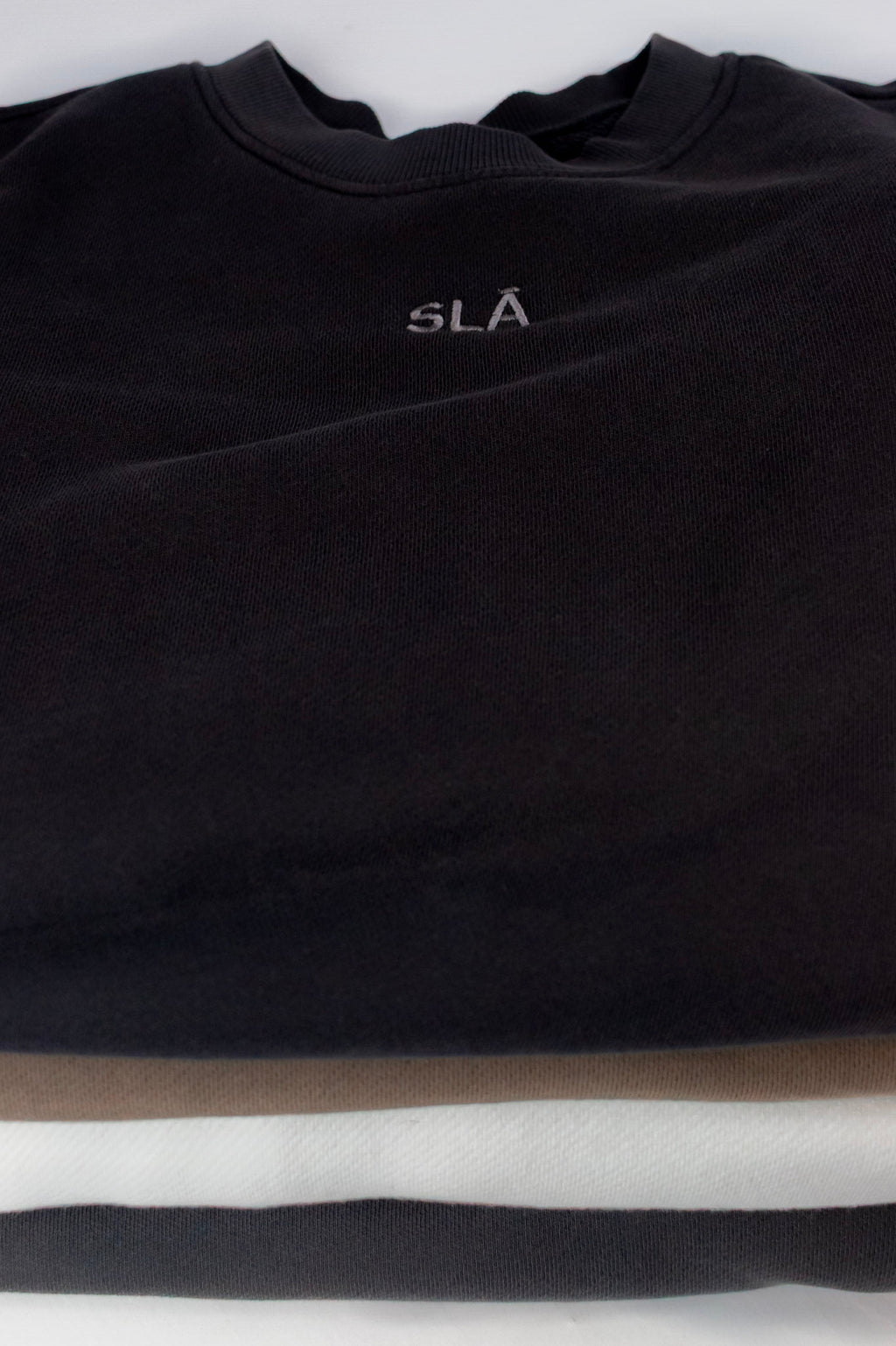 Noir Oversized Crew Neck Sweatshirt