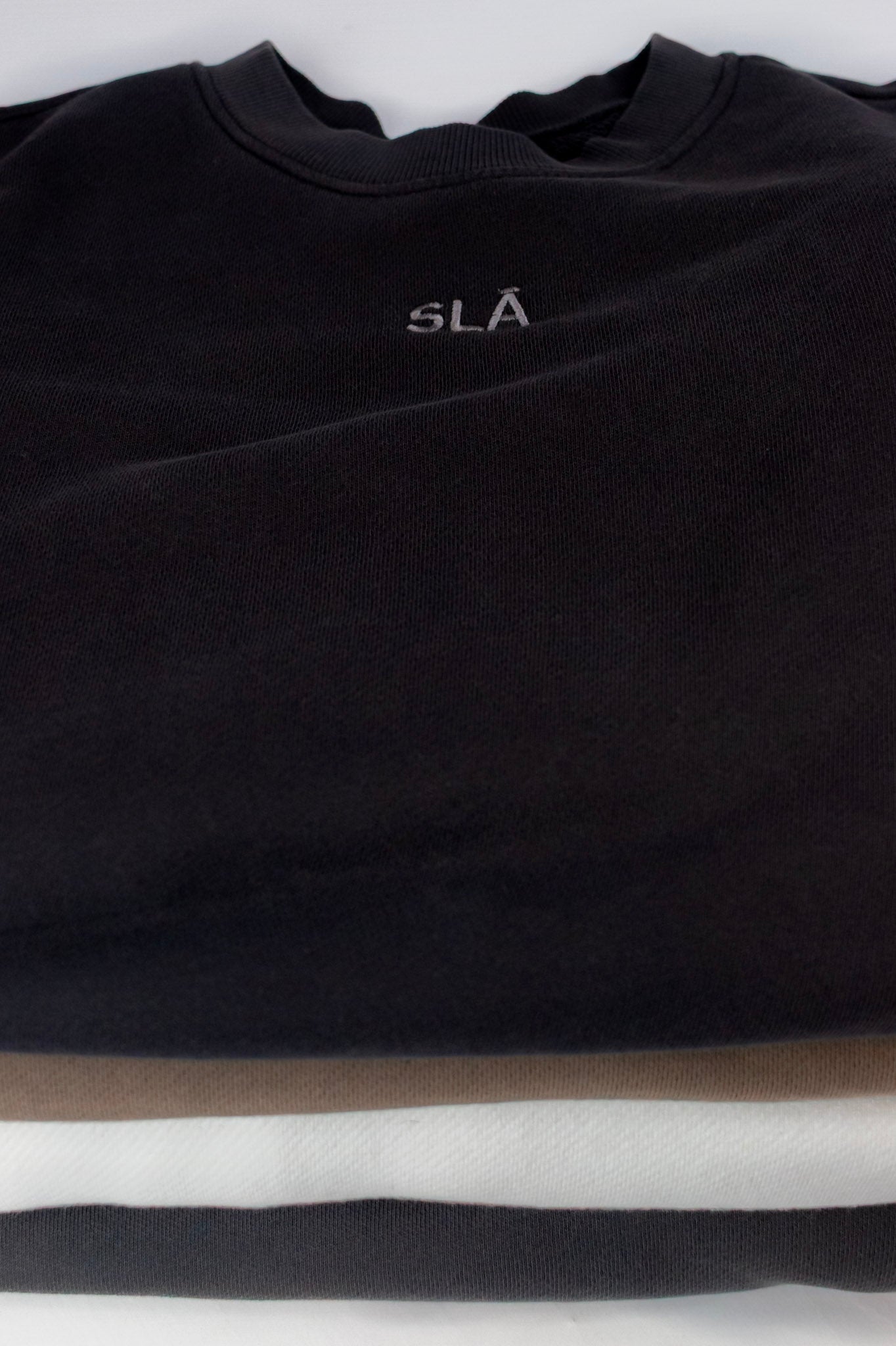 Noir Oversized Crew Neck Sweatshirt